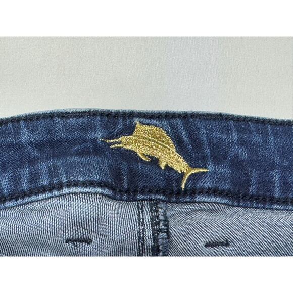 Tommy Bahama Denim Women's Dark Wash Modern Bootcut Blue Jeans - Size 27x26 - Picture 5 of 9